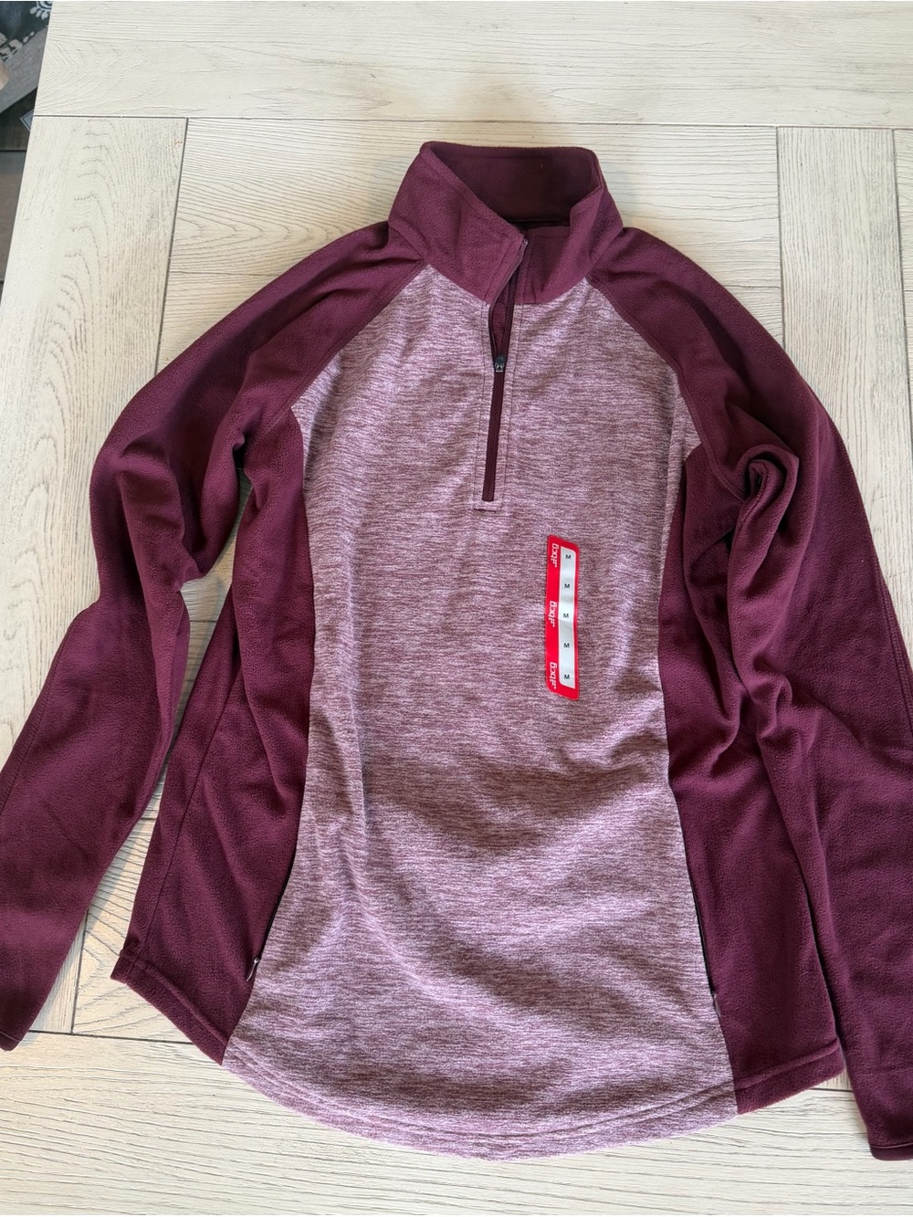 bcg Maroon Half-Zip Turtleneck Pullover